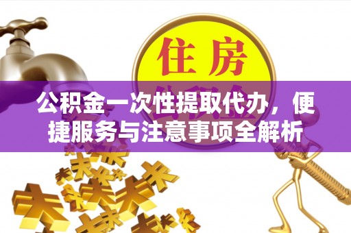 莱州公积金一次性提取代办，便捷服务与注意事项全解析