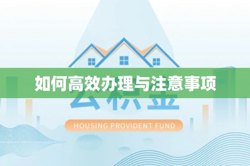 莱州如何高效办理与注意事项