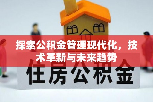 莱州探索公积金管理现代化，技术革新与未来趋势