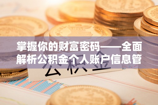 莱州掌握你的财富密码——全面解析公积金个人账户信息管理与优化