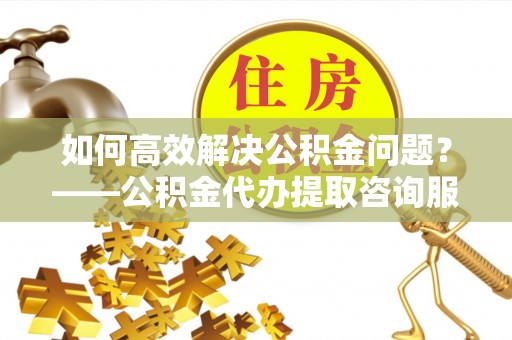 莱州如何高效解决公积金问题？——公积金代办提取咨询服务指南