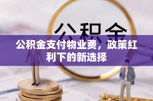 莱州公积金支付物业费，政策红利下的新选择