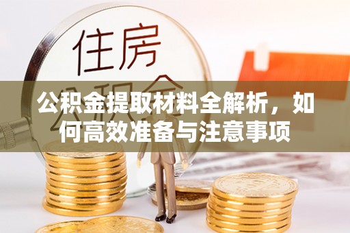莱州公积金提取材料全解析，如何高效准备与注意事项