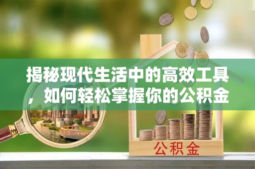莱州揭秘现代生活中的高效工具，如何轻松掌握你的公积金查询方式