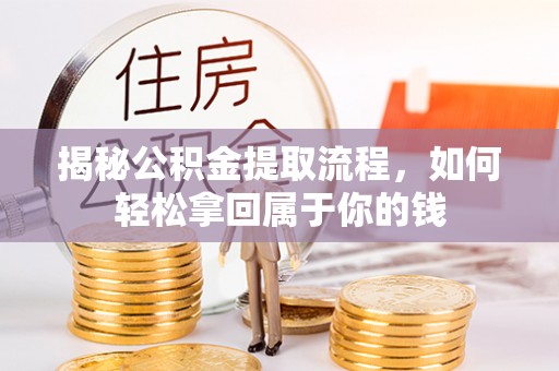 莱州揭秘公积金提取流程，如何轻松拿回属于你的钱
