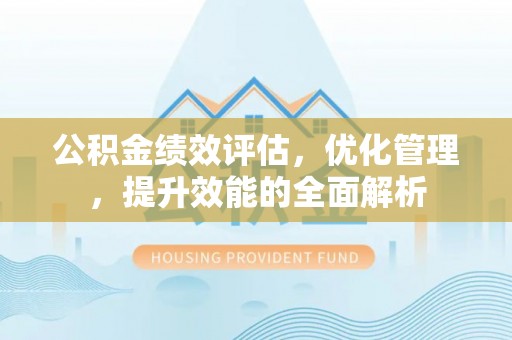 莱州公积金绩效评估，优化管理，提升效能的全面解析