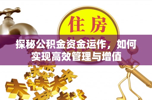 莱州探秘公积金资金运作，如何实现高效管理与增值